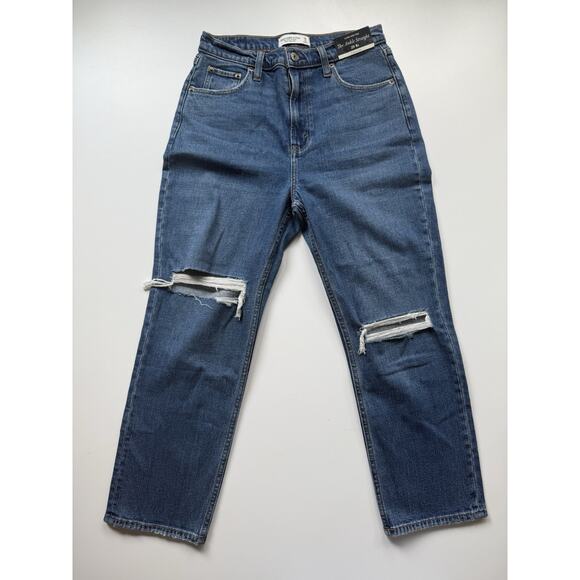 Abercrombie & Fitch Jeans Womens 29 8S Ankle Straight Ultra High Rise Curve Love - Picture 1 of 9